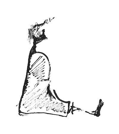 image sitting blot figure